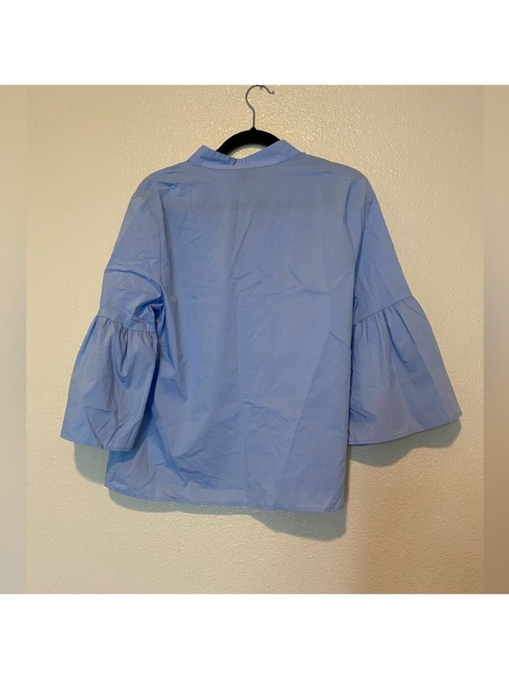 Light Blue Blouse with Bell Sleeves - Picture 2 of 2